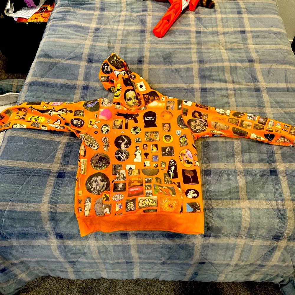 Supreme hoodie orange